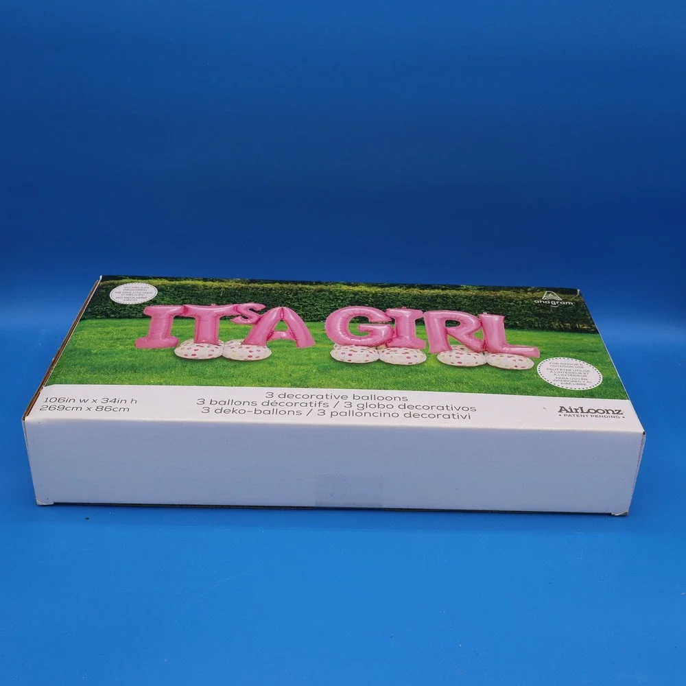 It's A Girl Balloon Kit For Baby Shower Party Decor